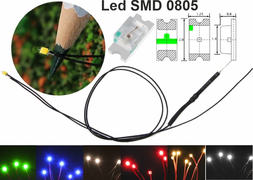 Led Cableado SMD 805